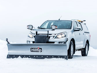 Hilltip gerader Schneepflug Snowstriker an Pickup